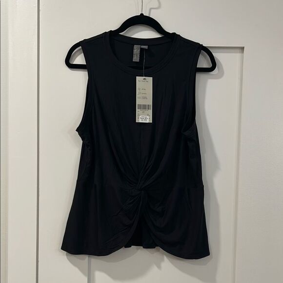 NWT Sweaty Betty Black Tori Tank Top, Size Large - Picture 1 of 8